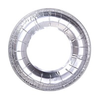 Couvre-brûleurs de cuisinière à gaz en aluminium de 8,5 pouces, revêtements carrés en feuille, tapis de protection pour tête de cuisinière domestique, conteneur jetable pour cuisinière à gaz en PET