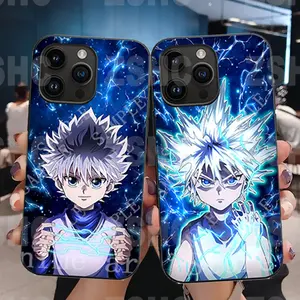 10 tasarımlar Anime 3D merceksi cep telefonu kılıfı Flip Hunter X Hunter Killua Zoldyck telefon kapak farklı telefon modeli