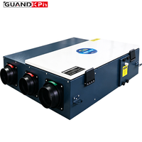 Unité MVHR éco-conçue personnalisée OEM/ODM avec cœur d'enthalpie, ventilateur de récupération d'énergie (ERV) compact pour placard, avec contrôle intelligent