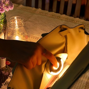 Mini lampe portable à capteur tactile automatique, lumière ronde pour sac à main, sac à dos, voiture et camping-car - Product Image 3