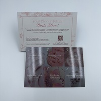 400gsm 385X140mm Noir Mat Lamination Remerciements professionnels Impression numérique Engagements Fête Français Cartes de remerciement