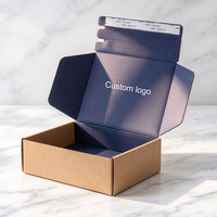 Emballages cosmétiques personnalisés haut de gamme, boîtes en papier kraft, cartons en carton ondulé, boîtes d'expédition, boîtes postales, logo imprimé de luxe
