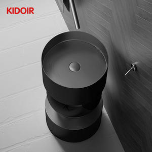 Lavabos <span class=keywords><strong>de</strong></span> salle <span class=keywords><strong>de</strong></span> bain en acier inoxydable doré noir <span class=keywords><strong>de</strong></span> luxe <span class=keywords><strong>haut</strong></span> <span class=keywords><strong>de</strong></span> <span class=keywords><strong>gamme</strong></span> Kidoir, vasques à poser 304 - Product Image 6