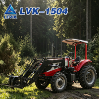 Mini-tracteur 4x4 de 150 CV, essieu renforcé, grande capacité de charge, certifié CE, idéal pour les exploitations forestières et agricoles en zone montagneuse.
