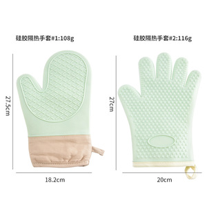 Gants de cuisine en silicone pour micro-ondes, résistants à la chaleur, mitaines de four, gants de cuisson résistants à la chaleur et imperméables - Product Image 2