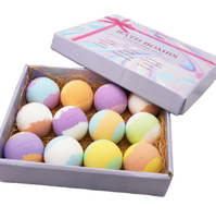 Lot de bombes de bain effervescentes végétaliennes naturelles pour spa relaxant, cadeau idéal