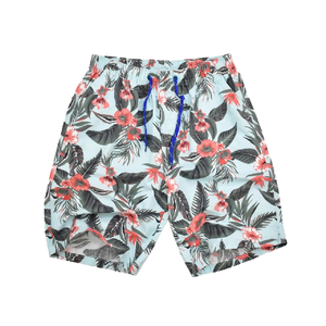 MLY <b>Mens</b> Woven Drawstring Casual Mid Swim <b>Trunks</b> Shorts Eco-Friendly Quick Dry Custom OEM Service - Product Image 1