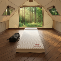 Matelas pneumatique autogonflant pour camping en tente, PVC 75D, simple/double, épaisseur 3/5 cm, tapis de couchage extérieur