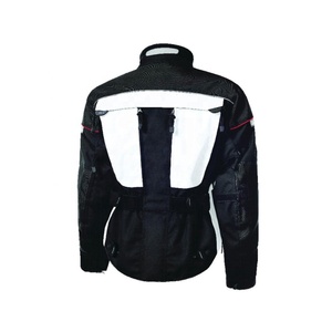 Veste de moto respirante à col montant été hiver course moto à mailles tissu Cordura vestes à col zippé - Product Image 2