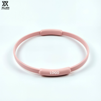 Anneau de Pilates en silicone XLAN, double coussin doux, cercle de fitness pour le yoga, anneau d'entraînement pour la mise en forme des jambes, des bras et de la taille, entraînement à domicile