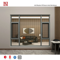 Top marque Commercial extérieur fenêtres à battants haut de gamme en aluminium balançoire en verre ouvert moustiquaire moderne persienne rideau pour hôtels