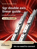 Bloc CNC avec guide linéaire double axe intégré SGR10 15N 20 25 35 avec curseur de verrouillage SGB et chariot à rouleaux en acier