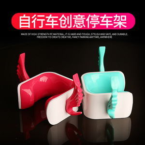 Support mural pour vélo en résine plastique, détachable, pour vélo de route, VTT, rangement à domicile, présentoir - Product Image 3