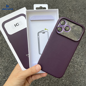 Coque magnétique pour iPhone 17 Pro Max, étui en cuir pour iPhone 17 avec recharge MagSafe, coque de téléphone personnalisée - Product Image 1