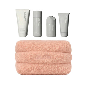 Nueva Bolsa de Cosméticos de <span class=keywords><strong>Terciopelo</strong></span> Personalizada, Grande, con Cierre, Portátil, Suave, Ligera, para Mujer, para el Cuidado de la Piel, Bolsa de Maquillaje de Burbujas para Viajes - Product Image 5