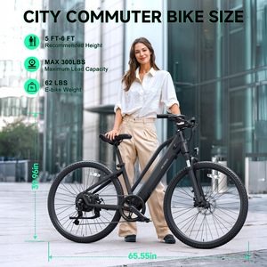 Bicicletta Elettrica da Città OEM C622 Classica da 26 Pollici per Donne, 36V con Sensore, 7 Velocità, <span class=keywords><strong>Bici</strong></span> Elettronica da Strada - Product Image 4
