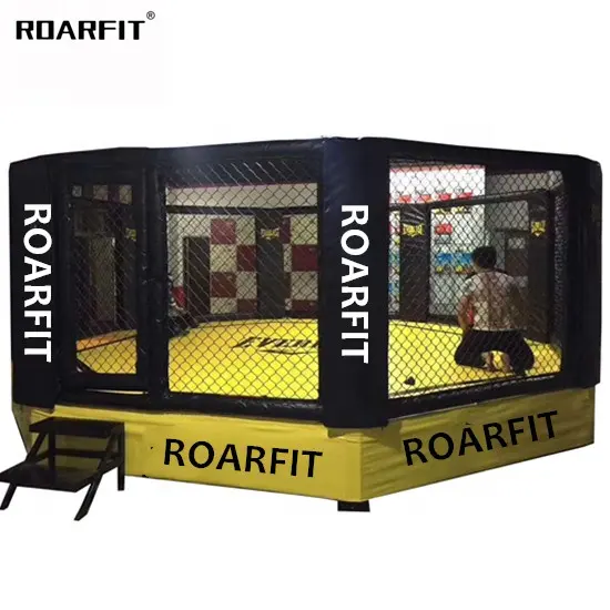 ROARFIT-equipo profesional de lucha de CHINA, máquina de boxeo, anillo, jaula para boxeo, jaula octogonal, fábrica