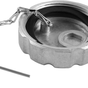 Tapa de Tanque de Combustible para Camiones V0LVO Mack, de Aluminio, 14x11.5x5.5, Solo para Diésel, con Cadena para Camión - Product Image 3