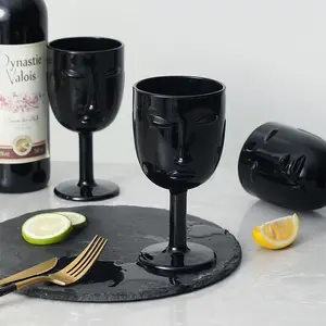 Ev yaratıcı yüz GlassGlass porselen su bardağı basit meyve suyu fincanı kırmızı şarap bardağı altı-paketi seti