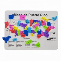 Rompecabezas de espuma Juegos de rompecabezas de EVA personalizados Mapa de Puerto Rico Imprimir Juguete de pensamiento para la familia Niños Adultos