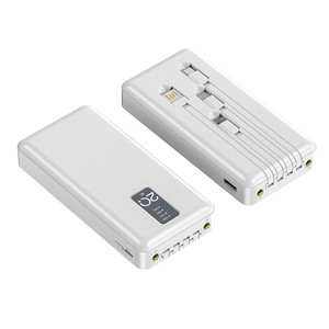 Banque d'alimentation fantaisie 2026 20000 mAh avec lampe <span class=keywords><strong>torche</strong></span> LED 4 en 1, banque d'alimentation numérique 20000 mAh avec lampe <span class=keywords><strong>torche</strong></span> et cordon de port - Product Image 2