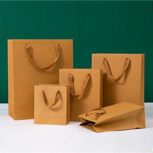 On Sale Paper Food <b>Bag</b> Flower Paper Food <b>Bag</b> Branded Custom Restaurant Paper <b>Bags</b> Kraft Paper <b>Bag</b> With Handles - Product Image 1