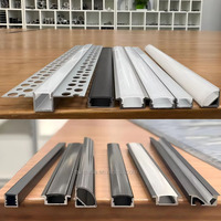 Profilé LED linéaire en aluminium pour bande LED, encastré dans le plâtre, pour décorations murales et plafonds en plaques de plâtre
