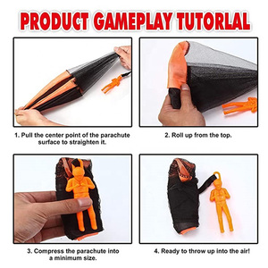 Mainan Lempar, Figur Parasut, Tangan, Tentara Parasut, Mainan Terbang Anak-anak - Product Image 4