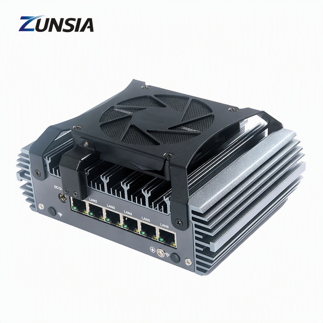 OEM 6 LAN 2.5G Firewall Mini PC N150 N100 POE Soft Router 1*DDR5 RS232 X86 Industrial Gateway for Network Security