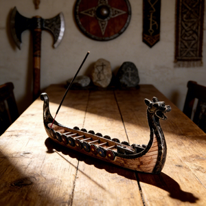 Decoración Creativa de <span class=keywords><strong>Barco</strong></span> Dragón WJB10, Tabla de Incienso, Adorno Retro de Resina, <span class=keywords><strong>Barco</strong></span> Dragón <span class=keywords><strong>Vikingo</strong></span> Medieval para Decoración del Hogar - Product Image 6