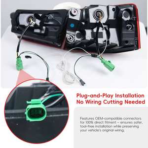 โรงงานเว่ยเย่ ผลิตภัณฑ์ใหม่ ไฟท้าย LED ABS สีแดง สำหรับรถยนต์ออดี้ A6 ความสว่าง 8000 ลูเมนส์ 10000K 36V มองเห็นได้ชัดเจน ทนทาน รับประกัน 1 ปี - Product Image 5