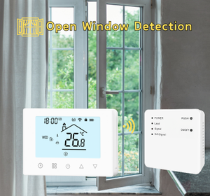 <span class=keywords><strong>Thermostat</strong></span> de chaudière domestique <span class=keywords><strong>programmable</strong></span> hebdomadaire USB/Batterie pour chaudière à <span class=keywords><strong>gaz</strong></span> à fenêtre ouverte - Product Image 3