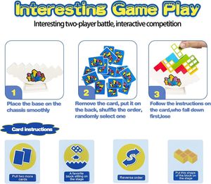 2024 nóng bán 48pcs 3D tetras tháp cân bằng xếp chồng trò chơi xây dựng đồ chơi hoặc trẻ em & người lớn trò chơi hội đồng quản trị - Product Image 4