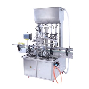 Machine de remplissage de bouteilles de liquide électrique commerciale pour usine, avec quatre buses, remplissage automatique de liquide pour une production élevée - Product Image 4