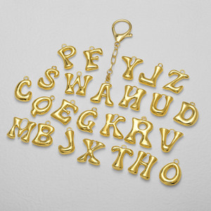 Nuovo Portachiavi con Lettera Iniziale A-Z in <span class=keywords><strong>Oro</strong></span> e Argento, Charm per Borse da Donna, Ciondolo Alfabeto per Borsette, Accessori Regalo - Product Image 1