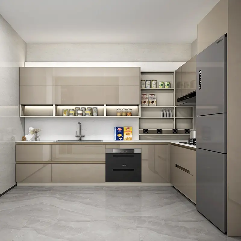 Appartement Hotel Modern Project Kleine Ruimte Mini Kitchenette Acryl Keukenkast Units