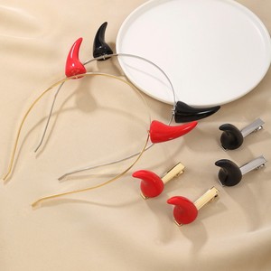 Serre-tête démoniaque en alliage de zinc pour fête d'Halloween, accessoire de tête pour femme adulte, idéal pour anniversaire, vente en gros FG21010502 Rouge - Product Image 2