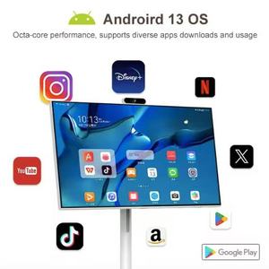 Televisor Inteligente Portátil LED de 22 Pulgadas con Pantalla Táctil, Batería, Android 13, 4K, 60Hz e <span class=keywords><strong>Internet</strong></span> - Product Image 6