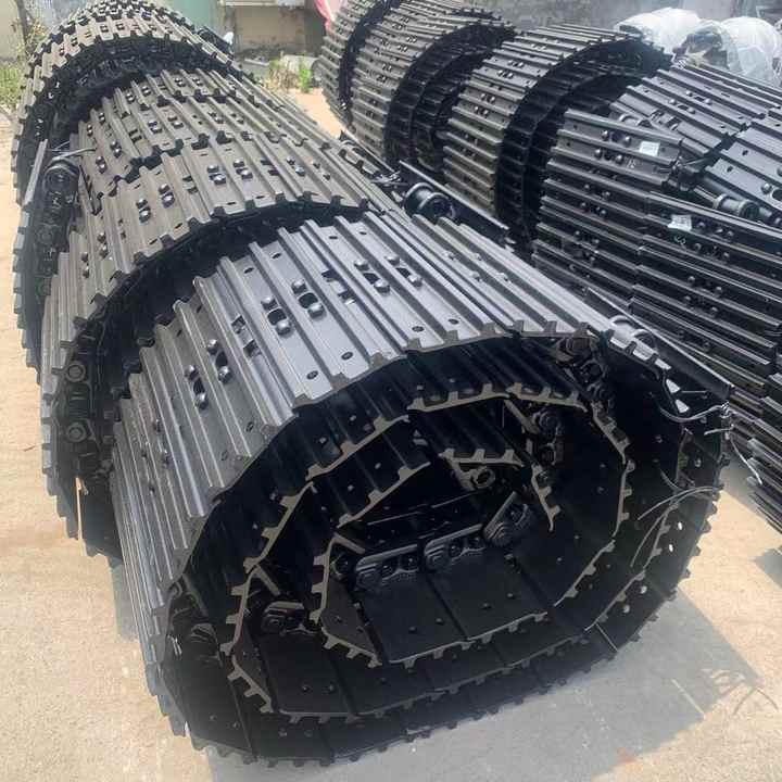 Excavator Chain SK100 SK120 Crawler Assembly W171GA Pitch Distance Load ...
