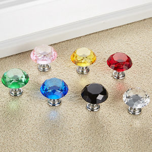 Furniture Kitchen Crystal <b>Drawer</b> Handles Glass Door Knobs Crystal Cabinet Knobs - Product Image 6