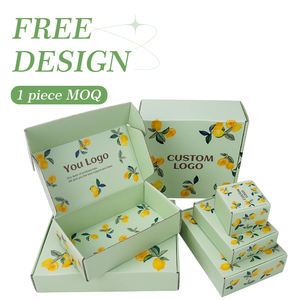 Nhà máy tùy chỉnh giá hấp dẫn phân hủy sinh học môi trường compostable sóng giấy bao bì vận chuyển hộp bưu phẩm - Product Image 1