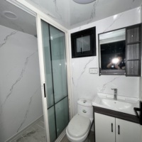 Maison préfabriquée en conteneur imperméable de 20 pieds et 40 pieds, appartement de 2 à 5 chambres pour usage commercial/bureau