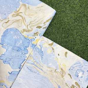 Tissu en voile de coton peigné respirant à motifs floraux non tissés |   Tissu léger et doux pour robe indienne |   Fait main - Product Image 1