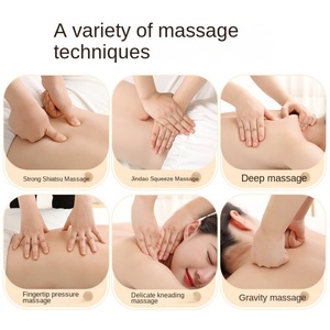 Coussin de massage cervical et lombaire multifonctionnel avec compresse chaude, masseur électrique portable rechargeable et fonction musicale - Product Image 3