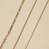 Collier Gemnel en argent sterling 925, chaîne classique en câble, or 18 carats, 1,2 mm, vente chaude