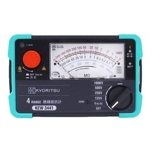 Kyoritsu KeW 3441 Mégohmmètre analogique 500V Testeur de résistance d'isolement Japon - Product Image 5