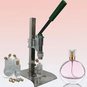 Manuel parfüm sıkma ekipmanları parfüm sızdırmazlık kapatma makinesi şişe kapatma presleme makinesi