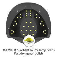 Lampe UV LED Professionnelle pour Ongles 120W, Séchoir à Gel Rapide avec 4 Minuteries pour Manucure DIY
