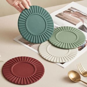 Nordic Style Reusable Food Grade <b>Silicone</b> Coaster Heat Resistant <b>Mat</b> Durable Anti-Slip Eco-Friendly Multifunction Pot Bowl Cup - Product Image 4