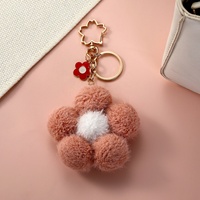 M 2026 Meilleures ventes Mini poupée porte-clés en peluche motif fleur, jouet en peluche mignon, pendentif de sac